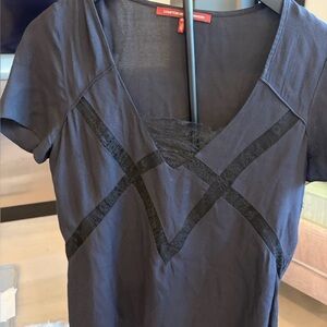 Comptoir Des Cotonniers Black Lace Top size small 40